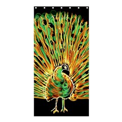 Unusual Peacock Drawn With Flame Lines Shower Curtain 36  X 72  (stall)  by BangZart