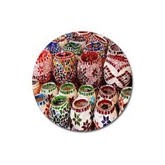 Colorful Oriental Candle Holders For Sale On Local Market Magnet 3  (round) by BangZart