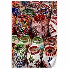 Colorful Oriental Candle Holders For Sale On Local Market Canvas 12  X 18   by BangZart