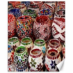 Colorful Oriental Candle Holders For Sale On Local Market Canvas 11  X 14   by BangZart