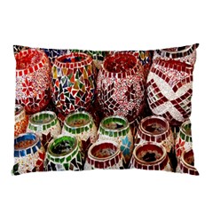 Colorful Oriental Candle Holders For Sale On Local Market Pillow Case by BangZart