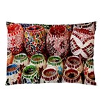 Colorful Oriental Candle Holders For Sale On Local Market Pillow Case (Two Sides) Front