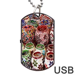 Colorful Oriental Candle Holders For Sale On Local Market Dog Tag Usb Flash (one Side) by BangZart