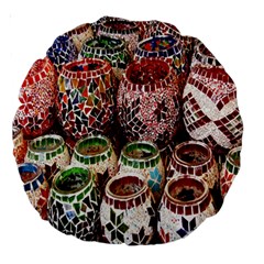 Colorful Oriental Candle Holders For Sale On Local Market Large 18  Premium Round Cushions by BangZart