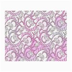 Floral Pattern Background Small Glasses Cloth (2-Side) Front