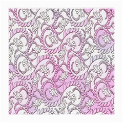 Floral Pattern Background Medium Glasses Cloth (2-side) by BangZart