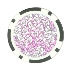 Floral Pattern Background Poker Chip Card Guard by BangZart