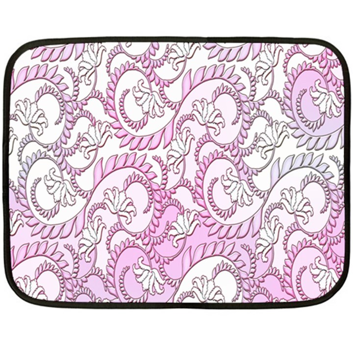 Floral Pattern Background Fleece Blanket (Mini)