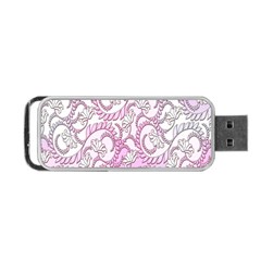 Floral Pattern Background Portable Usb Flash (one Side) by BangZart