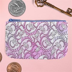 Floral Pattern Background Large Coin Purse