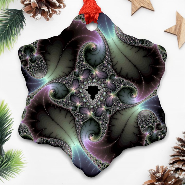 Precious Spiral Snowflake Ornament (Two Sides)