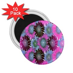 Floral Pattern Background 2 25  Magnets (10 Pack)  by BangZart