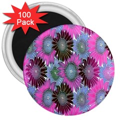 Floral Pattern Background 3  Magnets (100 Pack) by BangZart