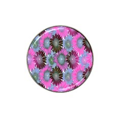 Floral Pattern Background Hat Clip Ball Marker (10 Pack) by BangZart