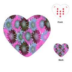 Floral Pattern Background Playing Cards (heart)  by BangZart