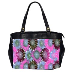 Floral Pattern Background Office Handbags (2 Sides)  by BangZart