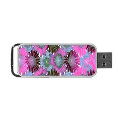 Floral Pattern Background Portable Usb Flash (one Side) by BangZart