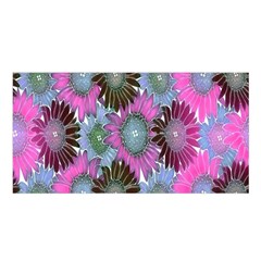 Floral Pattern Background Satin Shawl by BangZart