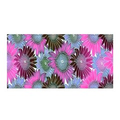 Floral Pattern Background Satin Wrap by BangZart