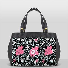 Oriental Style Floral Pattern Background Wallpaper Office Handbags (2 Sides)  by BangZart