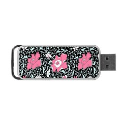 Oriental Style Floral Pattern Background Wallpaper Portable Usb Flash (two Sides) by BangZart