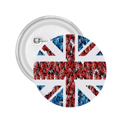 Fun And Unique Illustration Of The Uk Union Jack Flag Made Up Of Cartoon Ladybugs 2 25  Buttons by BangZart