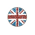 Fun And Unique Illustration Of The Uk Union Jack Flag Made Up Of Cartoon Ladybugs Hat Clip Ball Marker Front