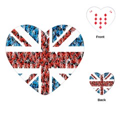 Fun And Unique Illustration Of The Uk Union Jack Flag Made Up Of Cartoon Ladybugs Playing Cards (heart)  by BangZart