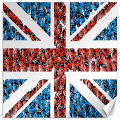 Fun And Unique Illustration Of The Uk Union Jack Flag Made Up Of Cartoon Ladybugs Canvas 20  X 20   by BangZart