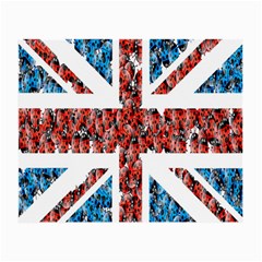 Fun And Unique Illustration Of The Uk Union Jack Flag Made Up Of Cartoon Ladybugs Small Glasses Cloth (2-side) by BangZart