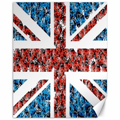 Fun And Unique Illustration Of The Uk Union Jack Flag Made Up Of Cartoon Ladybugs Canvas 11  X 14   by BangZart