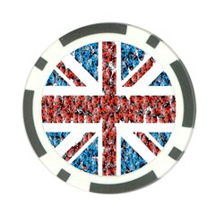 Fun And Unique Illustration Of The Uk Union Jack Flag Made Up Of Cartoon Ladybugs Poker Chip Card Guard by BangZart