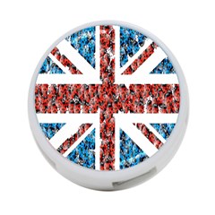 Fun And Unique Illustration Of The Uk Union Jack Flag Made Up Of Cartoon Ladybugs 4-port Usb Hub (one Side) by BangZart