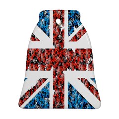 Fun And Unique Illustration Of The Uk Union Jack Flag Made Up Of Cartoon Ladybugs Bell Ornament (two Sides) by BangZart