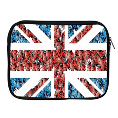 Fun And Unique Illustration Of The Uk Union Jack Flag Made Up Of Cartoon Ladybugs Apple Ipad 2/3/4 Zipper Cases by BangZart