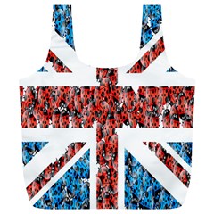 Fun And Unique Illustration Of The Uk Union Jack Flag Made Up Of Cartoon Ladybugs Full Print Recycle Bags (l)  by BangZart