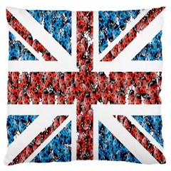 Fun And Unique Illustration Of The Uk Union Jack Flag Made Up Of Cartoon Ladybugs Standard Flano Cushion Case (two Sides) by BangZart