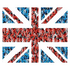 Fun And Unique Illustration Of The Uk Union Jack Flag Made Up Of Cartoon Ladybugs Double Sided Flano Blanket (small)  by BangZart