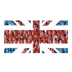 Fun And Unique Illustration Of The Uk Union Jack Flag Made Up Of Cartoon Ladybugs Satin Wrap by BangZart