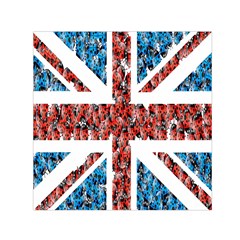 Fun And Unique Illustration Of The Uk Union Jack Flag Made Up Of Cartoon Ladybugs Small Satin Scarf (square) by BangZart