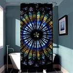 Stained Glass Rose Window In France s Strasbourg Cathedral Shower Curtain 36  x 72  (Stall)  Curtain(36 X72 ) - 33.26 x66.24  Curtain(36 X72 )