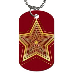 Christmas Star Seamless Pattern Dog Tag (two Sides)