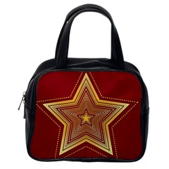 Christmas Star Seamless Pattern Classic Handbags (one Side) by BangZart