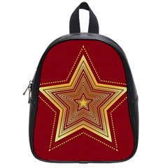 Christmas Star Seamless Pattern School Bags (small)  by BangZart