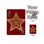 Christmas Star Seamless Pattern Playing Cards 54 (Mini)  Front - Spade2