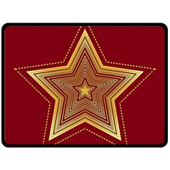 Christmas Star Seamless Pattern Double Sided Fleece Blanket (large)  by BangZart