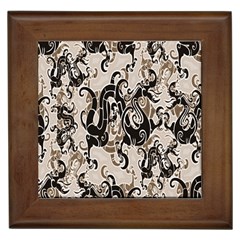 Dragon Pattern Background Framed Tiles