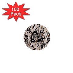 Dragon Pattern Background 1  Mini Magnets (100 Pack)  by BangZart