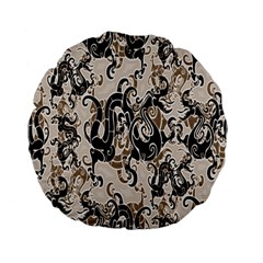 Dragon Pattern Background Standard 15  Premium Flano Round Cushions by BangZart