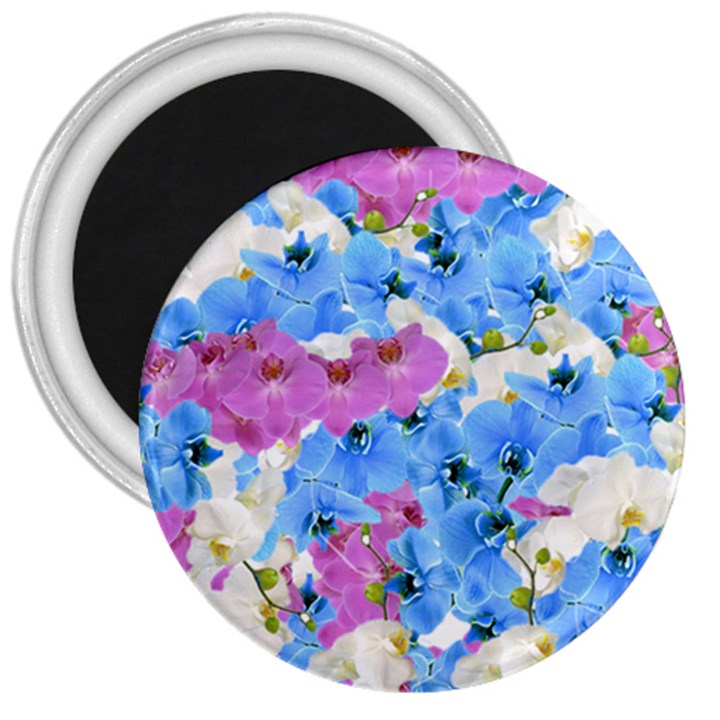 Tulips Floral Pattern 3  Magnets